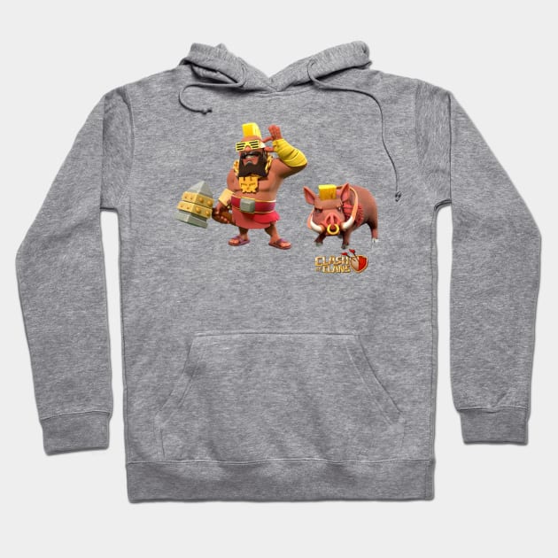 Super Hog Rider - Clash of Clans Hoodie by RW Designs